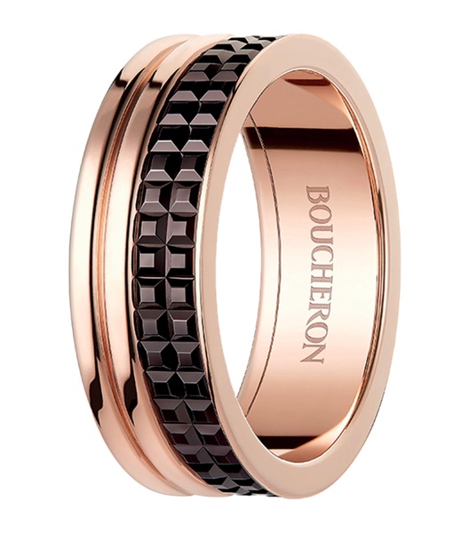 Large Rose Gold Quatre Classique Wedding Ring