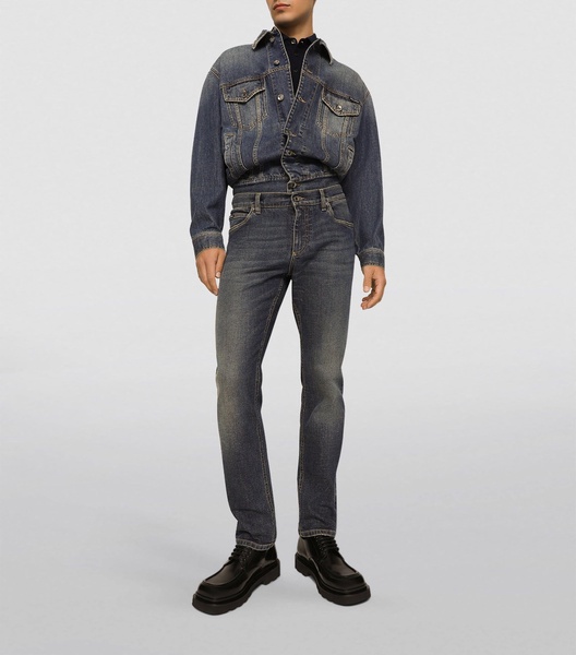 Logo Plaque Slim Jeans