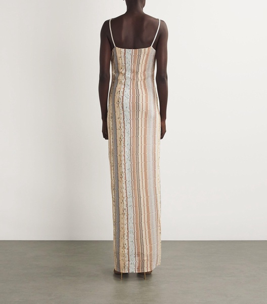 Knitted Striped Maxi Dress