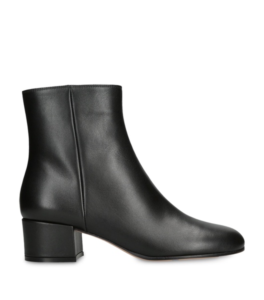 Leather Vitello Glove Ankle Boots 45