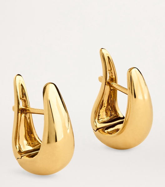 Small Yellow Gold Claw Earrings