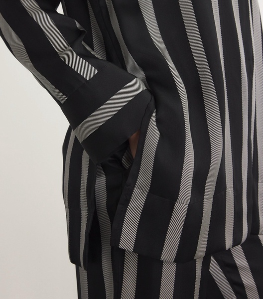 Silk-Blend Striped Lynette Shirt