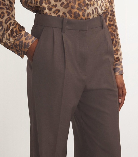 Wide-Leg Tailored Trousers