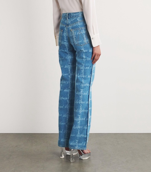 Monogram P Ray Flared Jeans
