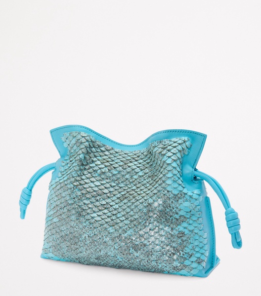 Mini Snakeskin Scales Flamenco Clutch