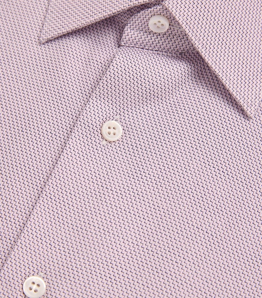 Cotton Micro-Houndstooth Shirt