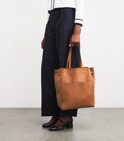 Leather N/S Return To Nature Tote Bag