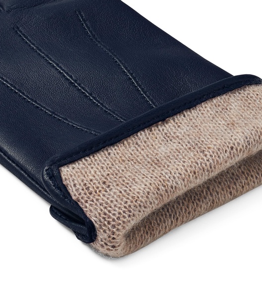 Women's Wool-Cashmere Lined Leather Gloves (Medium)