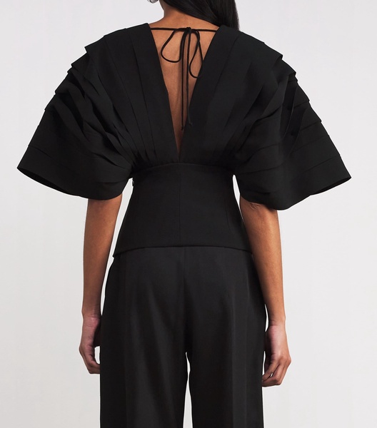 Pouf-Sleeve Top