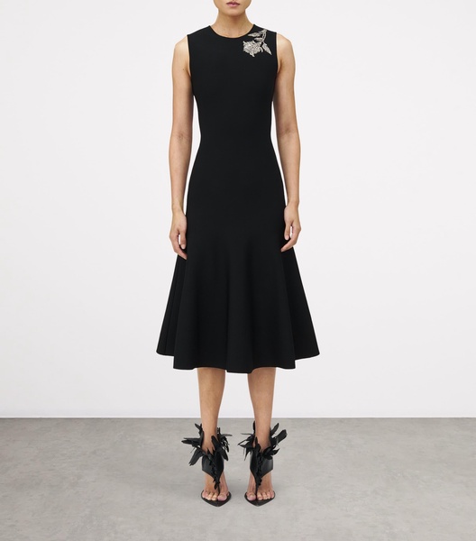 Embroidered Banshee Midi Dress