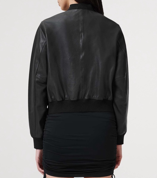 Leather Orten Bomber Jacket