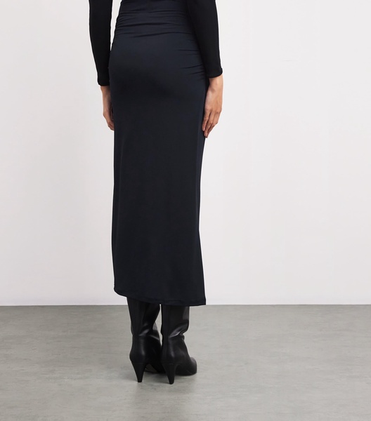 Crepe Jersey Midi Skirt
