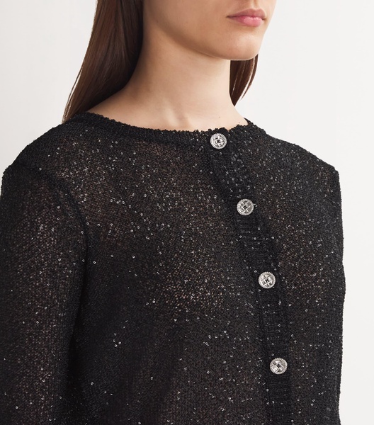 Knitted Sequin Cardigan