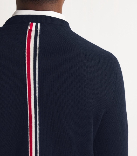 Virgin Wool Washed Piqué Sweater