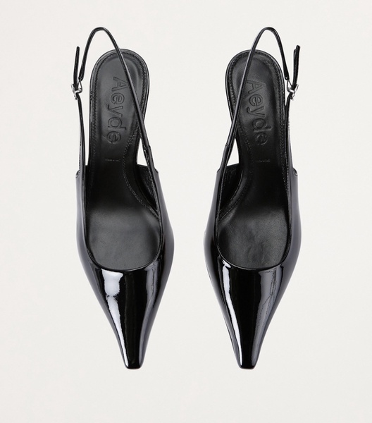 Patent Leather Slingback Pumps 35