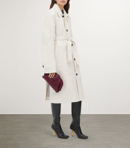 Leather Knot Knee-High Boots 90
