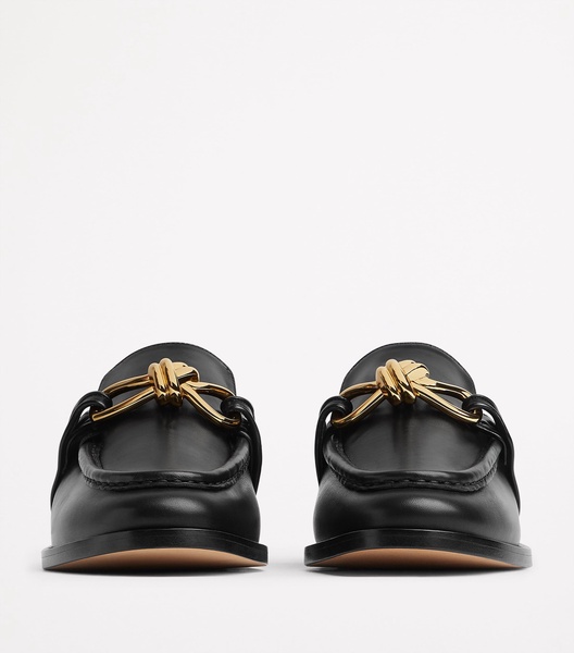 Leather Astaire Open-Back Loafers