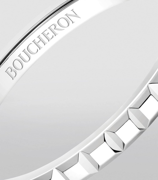 Mini Platinum Clou de Paris Wedding Band