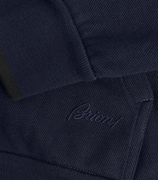 Cotton-Blend Zip-Up Sweater