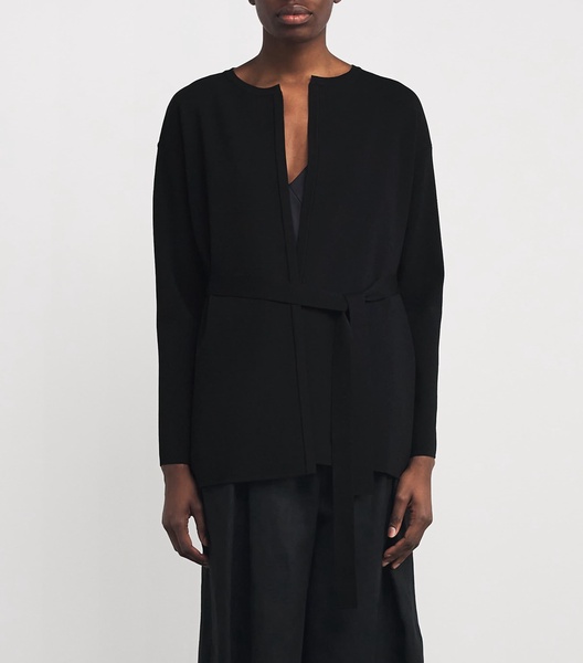 Crepe Tie Cardigan