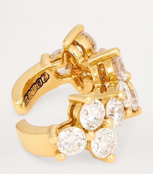Yellow Gold and Diamond Vivi Ear Cuff