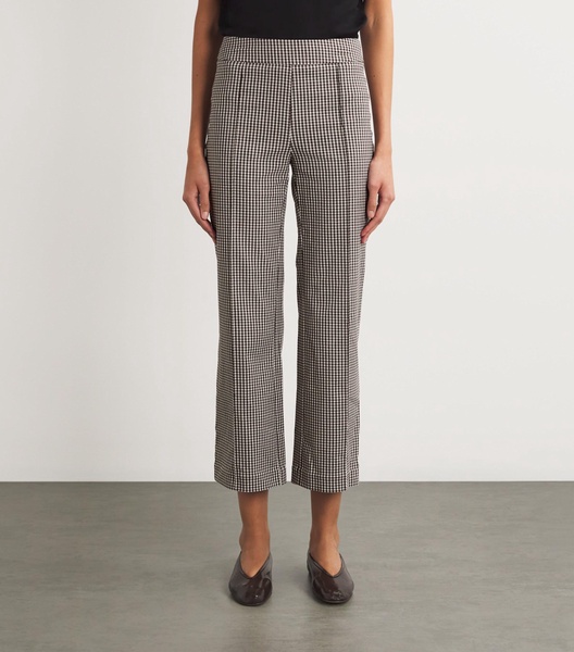 Check Print Knack Trousers