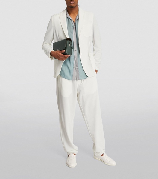 Waffle-Knit Blazer