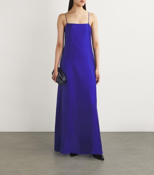 Silk Sleeveless Maxi Dress