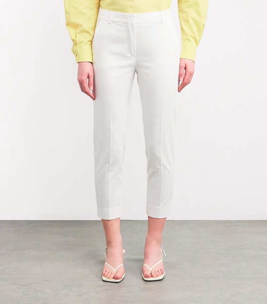 Stretch-Cotton Cropped Trousers