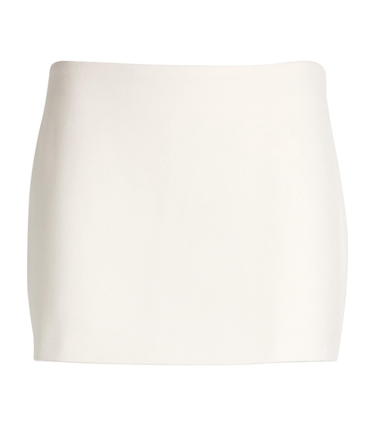 Wool Contoured Mini Skirt