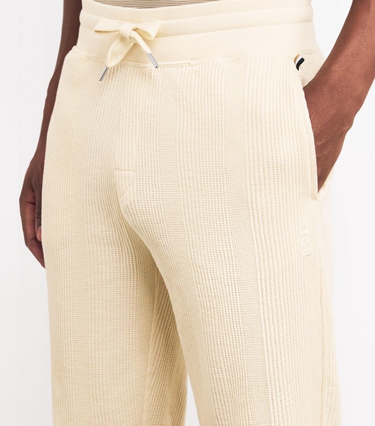 Cotton-Blend Waffle Sweatpants