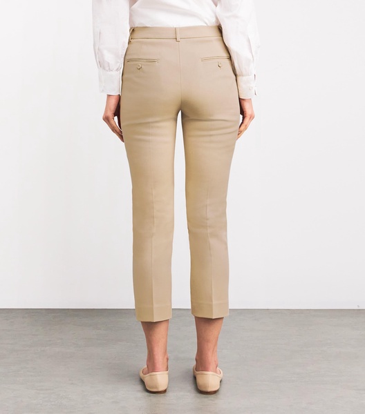 Stretch-Cotton Cigarette Trousers