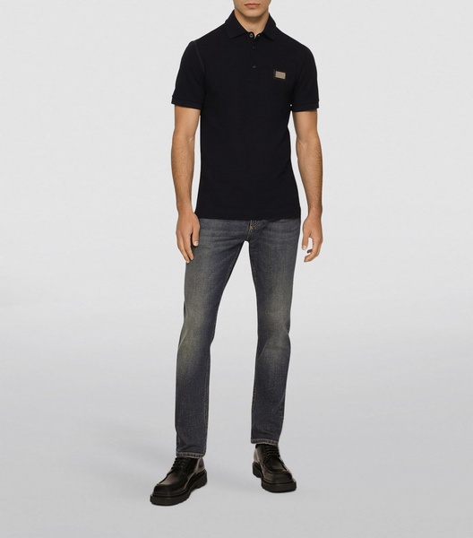 Logo Plaque Slim Jeans