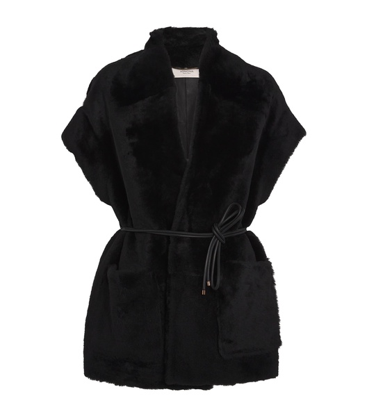 Shearling Sleeveless Jacket