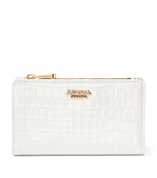 Croc-Embossed Leather Mayfair Wallet