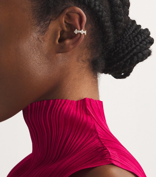 Yellow Gold and Diamond Vivi Ear Cuff