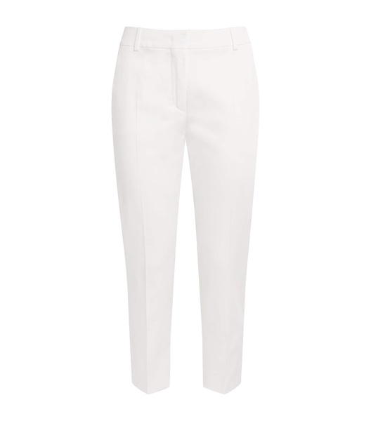 Stretch-Cotton Cropped Trousers