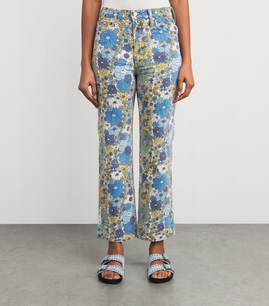 Floral The Rambler Straight Jeans