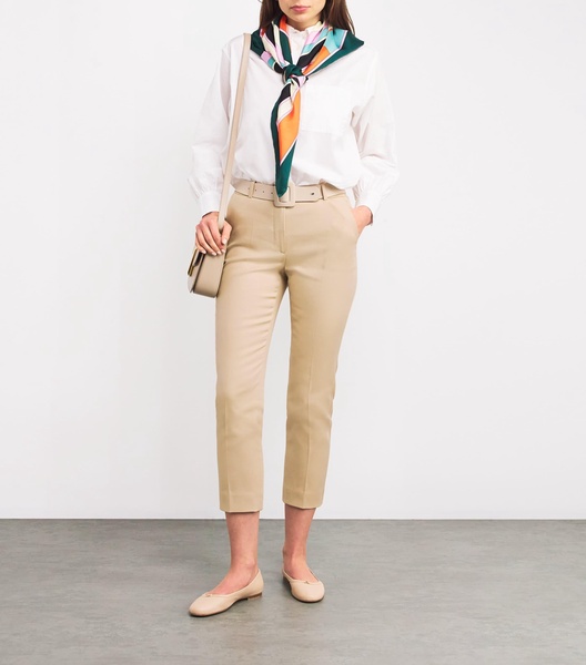 Stretch-Cotton Cigarette Trousers