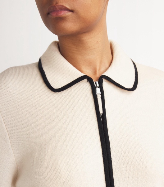 Virgin Wool-Cashmere Cardigan