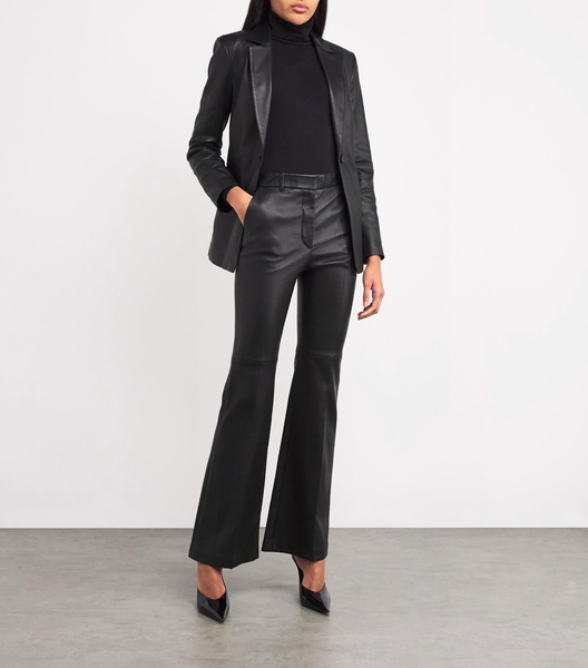 Leather Tafira Flared Trousers