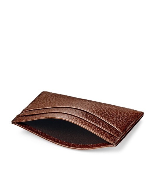 Grained Leather Slim Card Holder