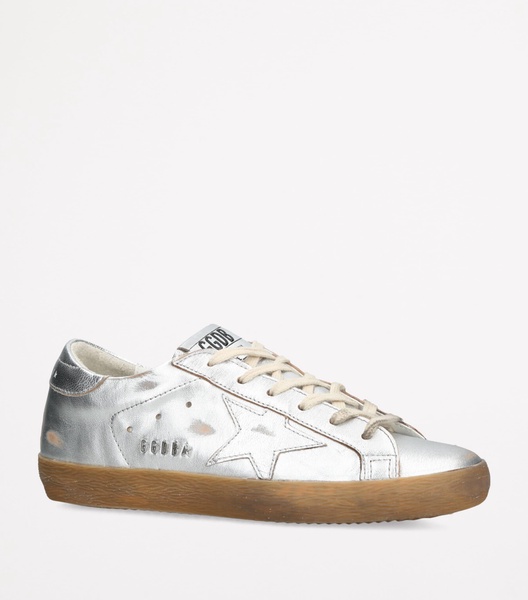 Metallic Leather Super-Star Sneakers