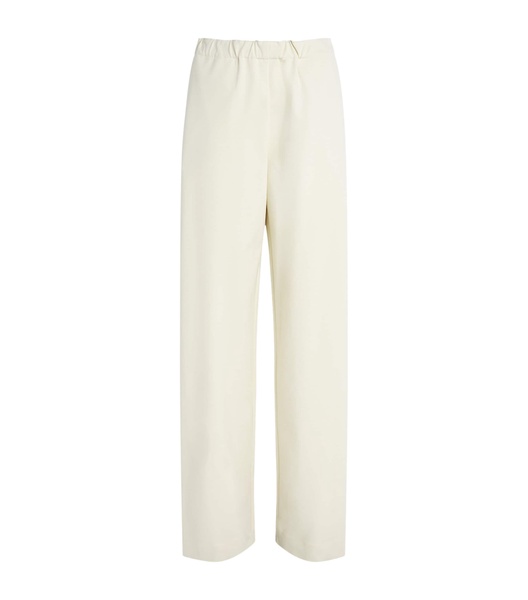 Bead-Detail Elasticated-Waist Trousers