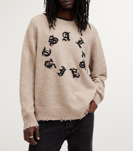 Wool-Blend Scripture Sweater