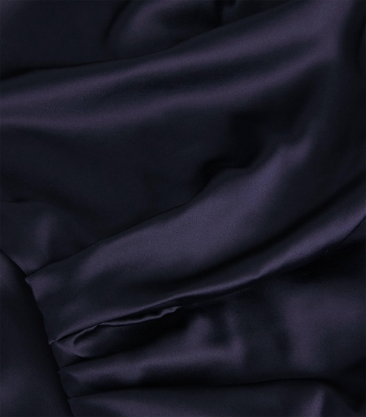 Stretch-Silk Asymmetric Phare Midi Dress