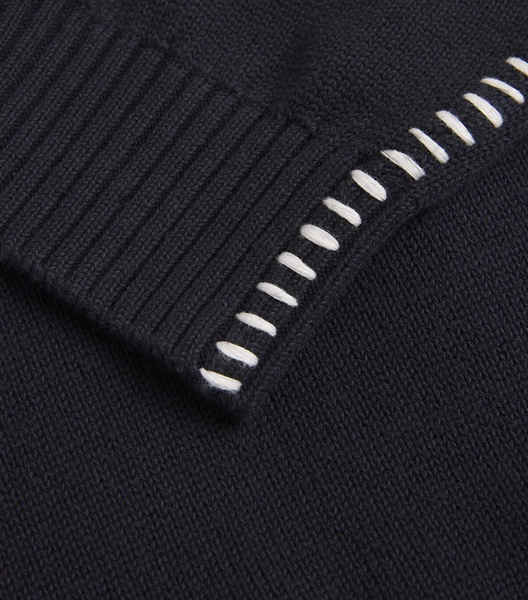 Contrast-Stitch Sweater