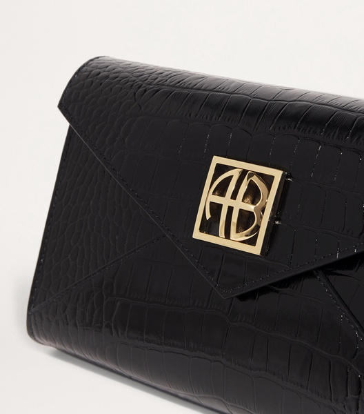 Small Croc-Embossed Elly Clutch