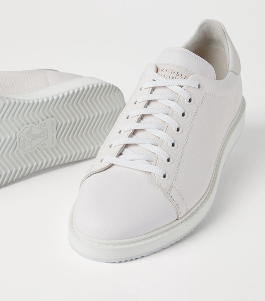 Grained Leather Sneakers
