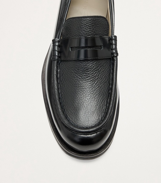Leather Bloom Loafers